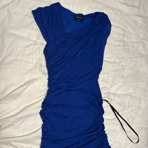 Royal blue Bebe knit dress
